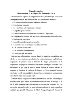 Psychiatrie, culture et politique