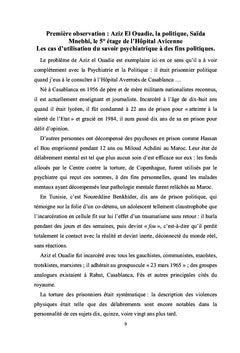 Psychiatrie, culture et politique