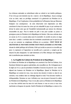 Guinée : Face aux défis de la démocratie