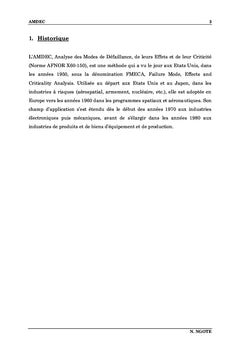 Analyse des Modes de Defaillance, de leurs effets et de leur Criticite