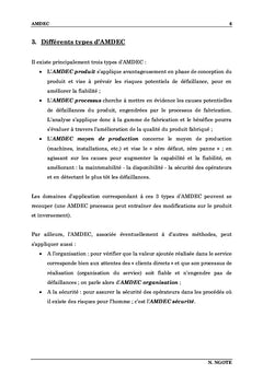 Analyse des Modes de Defaillance, de leurs effets et de leur Criticite