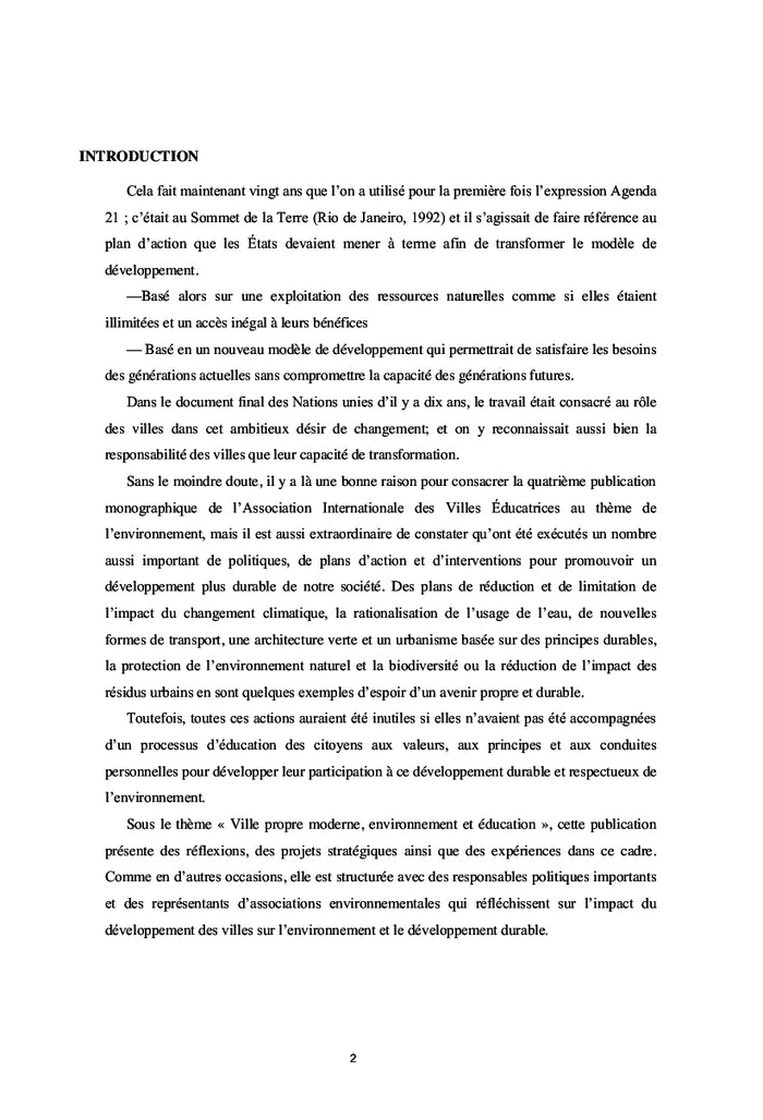 La sécurité des villes urbaines