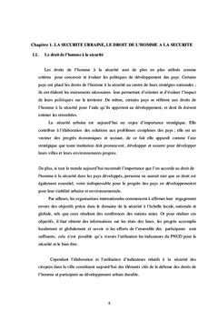 La sécurité des villes urbaines