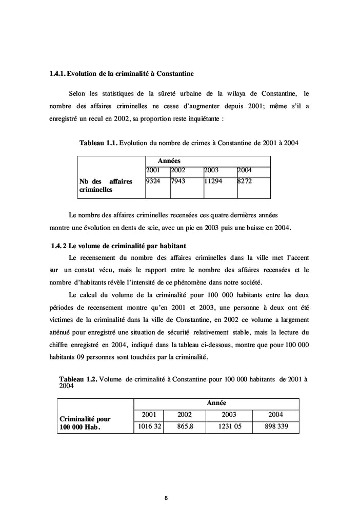 La sécurité des villes urbaines