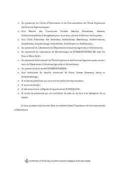 Etude des proprietes pharmacologiques de Aloe macroclada