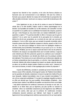 De l'intimite A la densite: l'habitat intermediaire comme juste milieu