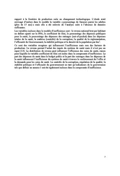 Evaluation de l'efficacite et efficience du systeme de Sante Rwandais