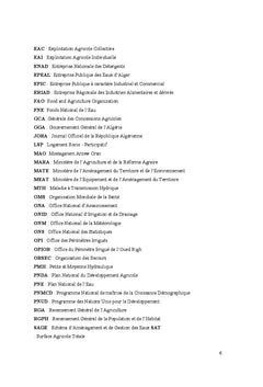 Etat des barrages et la politique hydraulique en Algérie. Quel état ?
