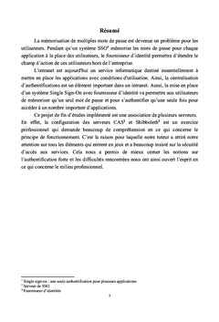 systeme d'authentification centralise SSO avec IdP dans un intranet