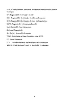 La Responsabilite Societale des entreprises Agroalimentaires