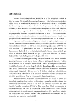 La péridurale, entre émancipation et norme