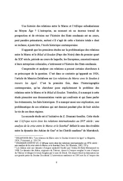 Le Maroc et l'Afrique subsaharienne au Moyen Age