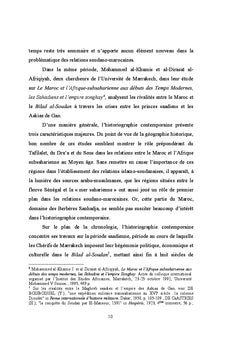Le Maroc et l'Afrique subsaharienne au Moyen Age