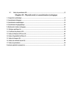 Milieux forestiers et pré-forestiers de la région de Tiaret (Algérie)