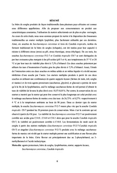 Production de starter lyophilisé pour la bière de sorgho