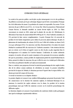 Pouzzolanicite des mineraux argileux: effet des mineraux associes