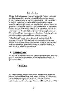 Pollution de l'eau et de ses ressources