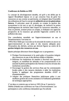 Pollution de l'eau et de ses ressources