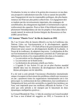 Pollution de l'eau et de ses ressources