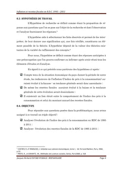 INFLATION ET RECETTES FISCALES EN REPUBLIQUE DEMOCRATIQUE DU CONGO