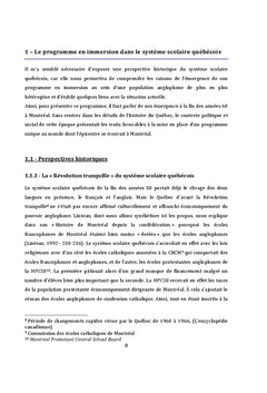 Politiques linguistiques des parents d'eleves anglophones de Montreal