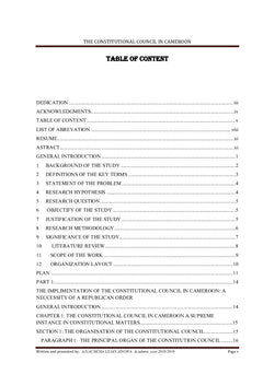 LE CONSEIL CONSTITUTIONNEL AU CAMEROUN