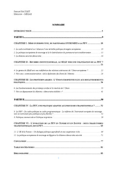 Printemps arabes et Politique européenne de Voisinage