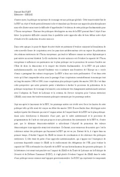 Printemps arabes et Politique européenne de Voisinage