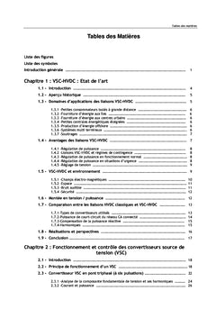 Analyse de performance d'une liaison VSC-HVDC