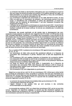Analyse de performance d'une liaison VSC-HVDC