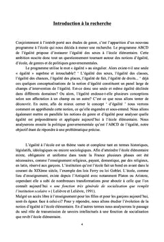 L'égalité des sexes à l'école élémentaire, exemple de l'ABCD de l'égalité