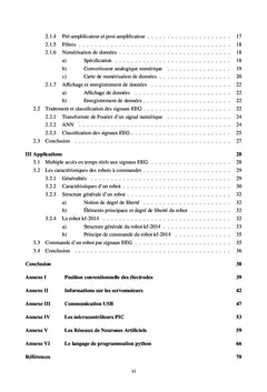 Utilisation des signaux EEG pour la commande des robots