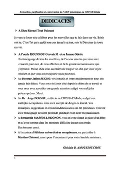 ADN génomique,extraction et purification