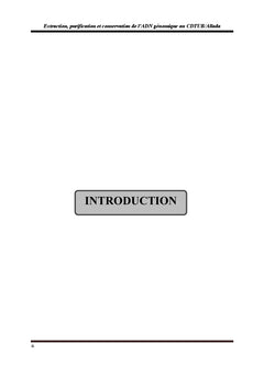 ADN génomique,extraction et purification