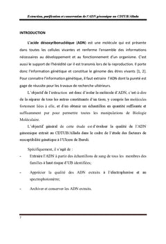 ADN génomique,extraction et purification