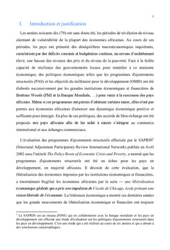 Extraversion et activite economique des pays de l'Afrique de l'ouest