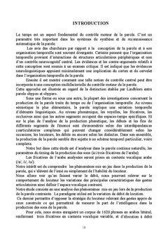 Etude du controle temporel multicontextuel du signal de parole