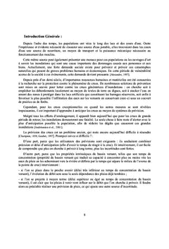 Etude des crues dans le bassin du Cheliff