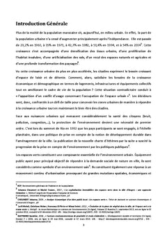 Aménagement des espaces verts et choix résidentiels au Grand Agadir