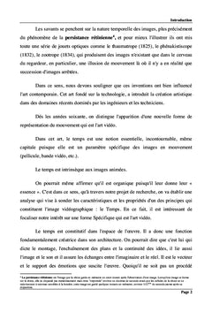 Temps et temporalite dans l'art video