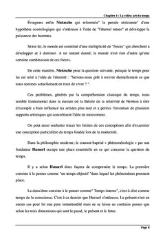 Temps et temporalite dans l'art video