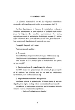 Diagnostic ante natal des uropathies malformatives