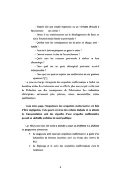 Diagnostic ante natal des uropathies malformatives
