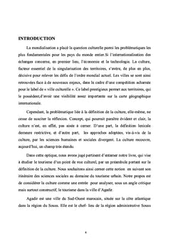 Culture et réaménagement touristique urbain dans la ville d'Agadir