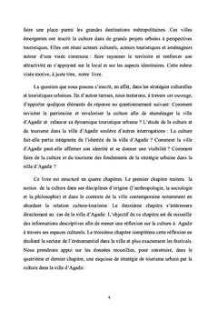 Culture et réaménagement touristique urbain dans la ville d'Agadir