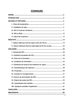 Elaboration des valeurs normales des potentiel evoques visuel