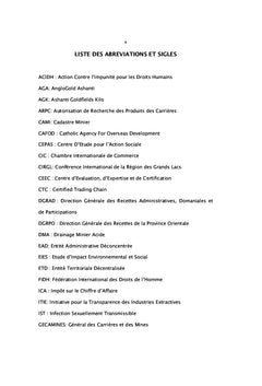 Contrat SOKIMO-AGA et droits des communautés locales en Ituri, RDC