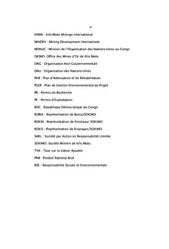 Contrat SOKIMO-AGA et droits des communautés locales en Ituri, RDC