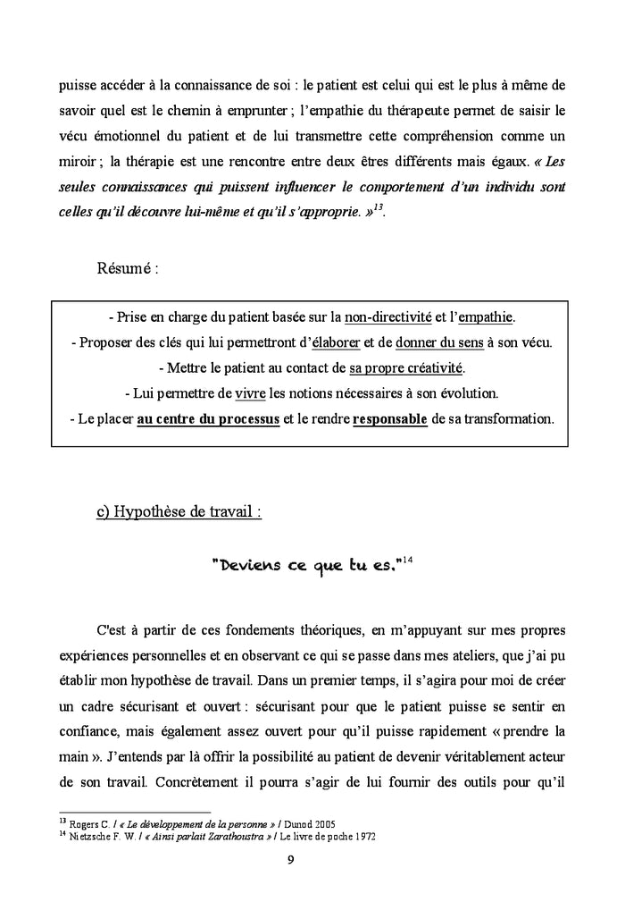 La CreAction : une therapie A quatre mains