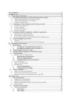 Impact des pratiques et du paysage sur la régulation du Carpocapse
